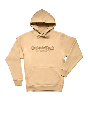 Ontario Tech Raised Embroidery Hoodie