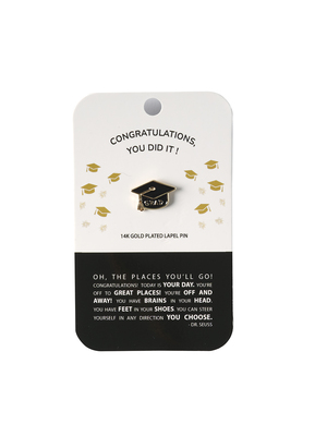 Graduation Cap Enamel Pin